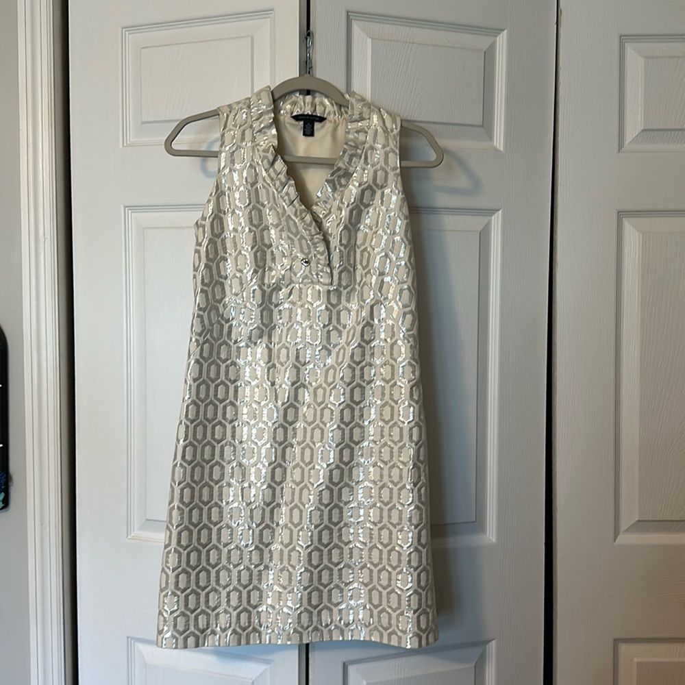 Tommy Hilfiger Silver and cream dress